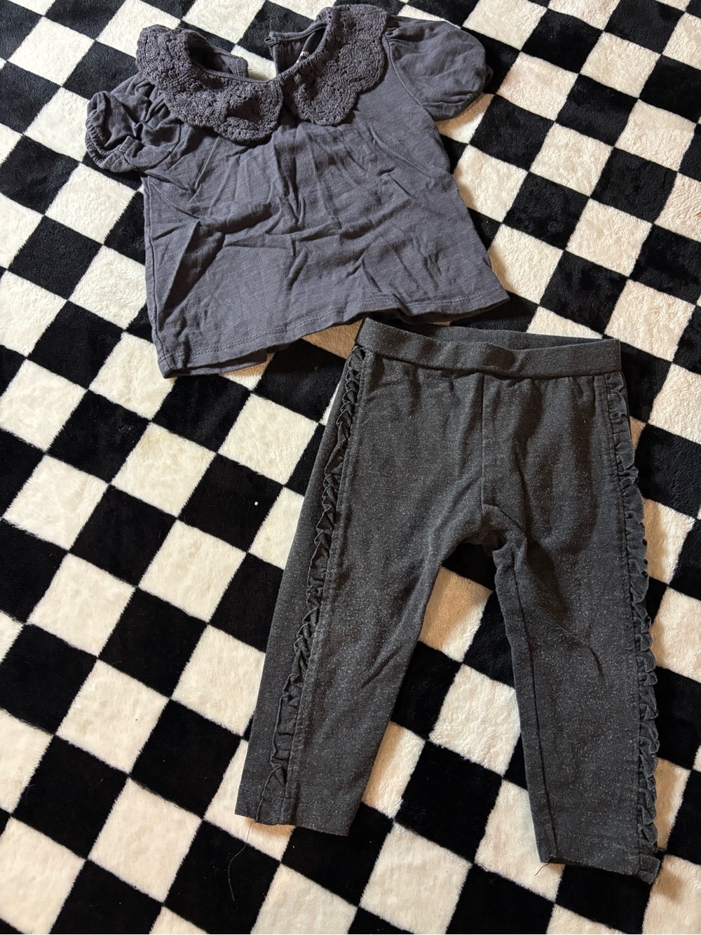 6/12 month grey outfit set
